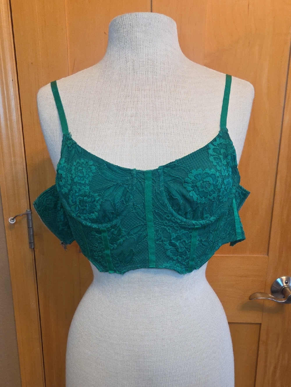 Princess Polly Emerald Lace Longline Bralette